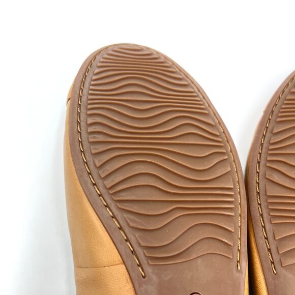 Softwalk‎ Womens 10M Sonoma Cognac Brown Leather Slip On Comfort Flats Shoes - Picture 10 of 14